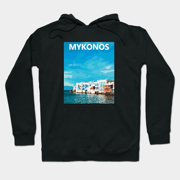 Mykonos Hoodie by greekcorner